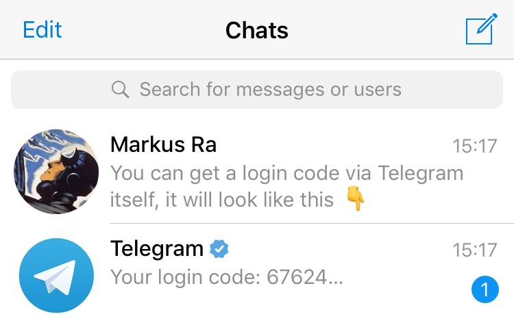 Секретный чат Telegram с таймером самоуничтожения